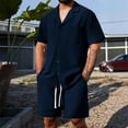 thumbnail image 2 of BSDJILFG Valentines Pajamas Men Summer Casual Short Pajama Set Short Sleeve Valentines Pjs for Men,Father Birthday Day Gifts, 2 of 7