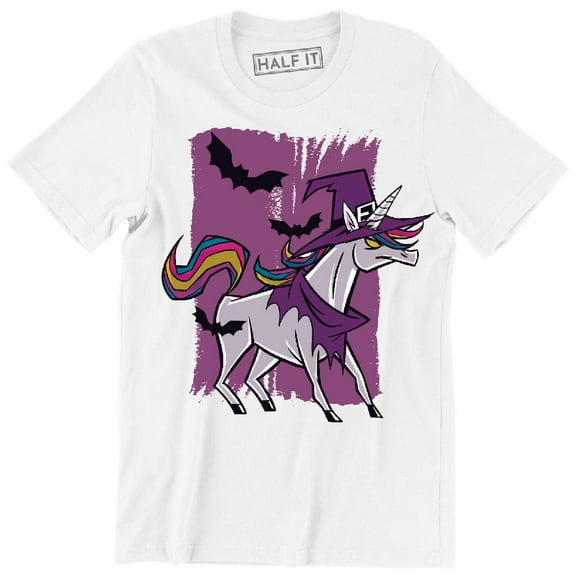 Angry Unicorn Wearing Witch Clothes Funny Animal Men's T-Shirt