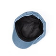thumbnail image 4 of Denim Newsboy Cap with Soft Brim, Unisex Casual Peaked Hat, Vintage Style Everyday Headwear, 4 of 4
