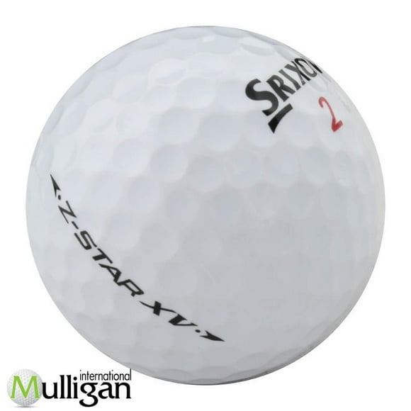 Mulligan - 12 balles de golf récupérées Srixon Z-Star XV 5A, Blanc