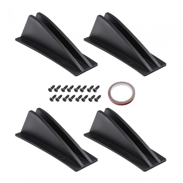 4x accesorios para difusor de parachoques trasero decoración reemplaza accesorios curvos 20cm x 122cm x 6cm