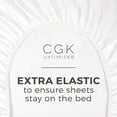 thumbnail image 4 of Sábana ajustable CGK Unlimited Hotel Luxury Queen White, 4 of 6