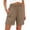*Khaki, variant on Binmer Women's Linen High Waist Elastic Waist Shorts, Casual Summer Short with Pockets for Vacation Army Green,Women's Plus L