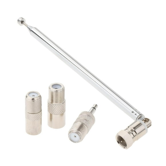 telescópica portátil F a adaptador de TV 16-72cm de varilla de Radio de repuesto para Radio TV AV receptor Mini sistema Yotijar Antena telescópica