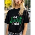 thumbnail image 1 of T-Shirt pour Femmes de la Saint-Patrick - Décontracté et Confortable avec Imprimé Trèfle, Manches Courtes, Col Rond - Idéal pour les Activités Extérieures et le Usage Quotidien - Lavable en Machine Fête des Pères, Fête des Mères, Nouvel An, Sp, 1 of 6