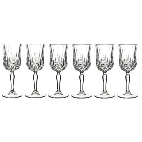 Lorren Home Trends Opera 6 Oz Crystal All Purpose Wine Glass Set Of 6 Walmart Com Walmart Com