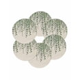 thumbnail image 7 of 15 Inch Round Placemats Set of 6, Green Eucalyptus Leaves Non Slip Heat Insulation PP Table Mats, Summer Botanical Weeping Rustic Washable Place Mats for Kitchen Dining Party Table Decor, 7 of 7