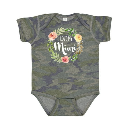 

Inktastic I Love My Mimi- Flower Circle Gift Baby Boy or Baby Girl Bodysuit