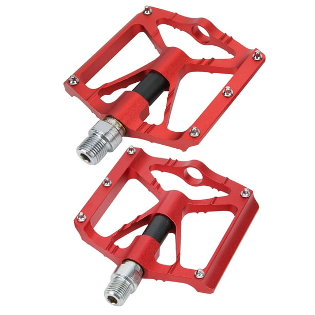 Ultra Lightweight Durable Flat Foot Pegs for Enhanced Grip Red Non Slip Aluminum Mountain Bike Pedals Walmart