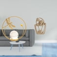 thumbnail image 2 of Figura De Metal Con Forma De Bola De Cristal, Escultura Abstracta De Pareja, Estatua Creativa De Resina, Adorno Para Pasillo, Chimenea, Dormitorio, Sala De Estar, Oficina, Estantería,, 2 of 8