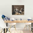 thumbnail image 5 of Kdxio Cat Family Pattern Canvas Wall Art for Living Room Wall Decor for Bedroom Bathroom Modern Framed Canvas Art Prints Ready to Hang,Horizontal, 5 of 6