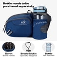 thumbnail image 3 of WATERFLY Unisex 3.5L Nylon Fanny Packs with a Water Bottle Holder Travelling Hiking Walking,Sapphire Blue, 3 of 6
