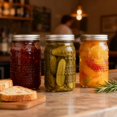 thumbnail image 3 of FULGNU Wide Mouth Mason Jars 32oz, 4 Pack Quart M, 3 of 7