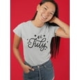 thumbnail image 2 of July 4Th Shaped T-Shirt Women -Image by Shutterstock, Female Small, 2 of 4