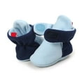 thumbnail image 2 of Girls Boots Baby Solid Color Soft Non Sole Winter Warm Cozy Toddler First Crib Boys Booties Size 6-12 M, 2 of 7