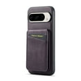 thumbnail image 6 of Nalacover Case Compatible for Google Pixel 9, [Support MagSafe Wireless Charging] Flip Magnetic Premium Leather Wallet Phone Cover with Detachable Card Holder Kickstand Shockproof Case, Purple, 6 of 10