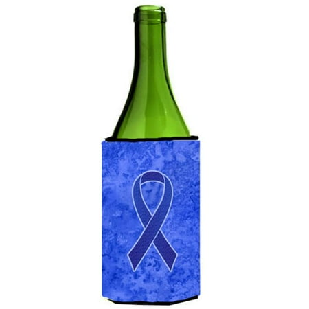 

Dark Blue Ribbon for Colon Cancer Awareness Wine bottle sleeve Hugger 24 Oz.