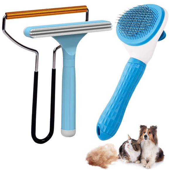 Set de 3 en 1 para quitar pelo de mascotas y aseo Analan