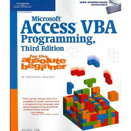 UPC: 9781598633931 | For the Absolute Beginner: Microsoft Access VBA Programming for the Absolute Beginner (Edition 3) (Paperback)