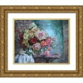 thumbnail image 1 of Rogozina, Svetlana 14x12 Gold Ornate Wood Framed with Double Matting Museum Art Print Titled - Roses are Fragrant, 1 of 4