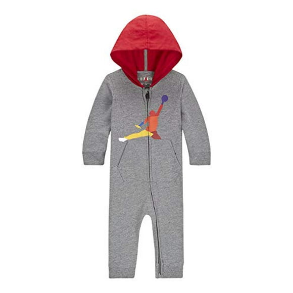 Jordan Baby S Jumpman Combinaison à Capuche Carbone Bruyère 556390-GEH Rouge, 0-3 Mois