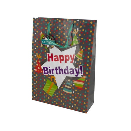  Happy  Birthday  Party  Hats Gift Bag Pack Of 24 Walmart  com