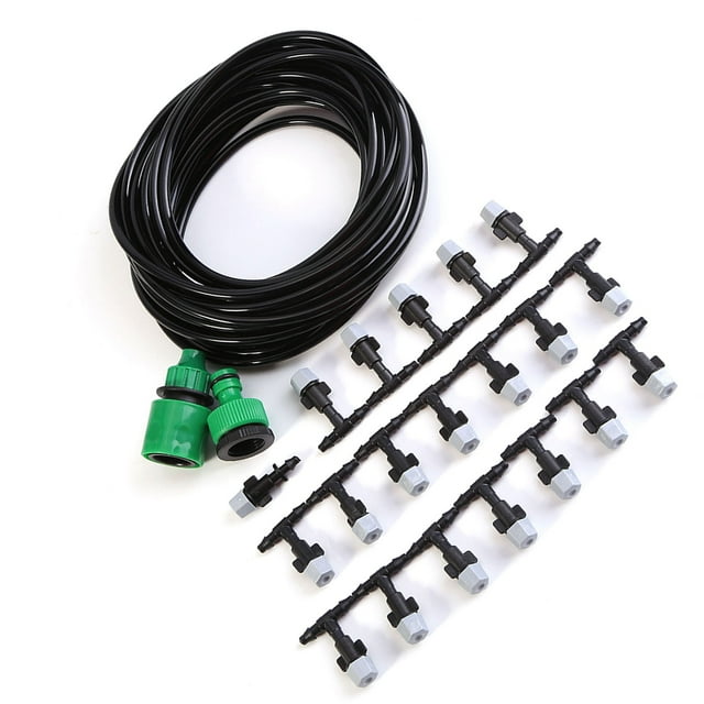 Drip Irrigation Kit,Water Misting Cooling System Hose Sprinkler Nozzle Micro Drip Irrigation Kit for Outdoor Plants