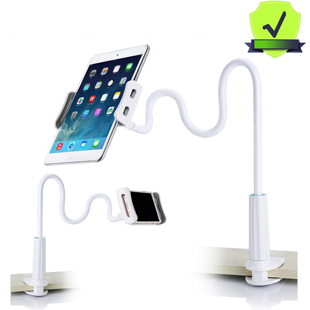 Tablet Stand Holder, Mount Holder Clip with Grip Flexible Long Arm