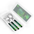 thumbnail image 4 of Picia Pikmin Pattern Toddler Utensils, Children's Knife, Fork And Spoon Set,Kids Silverware Set with Handle, 430 Stainless Steel, 4 of 8
