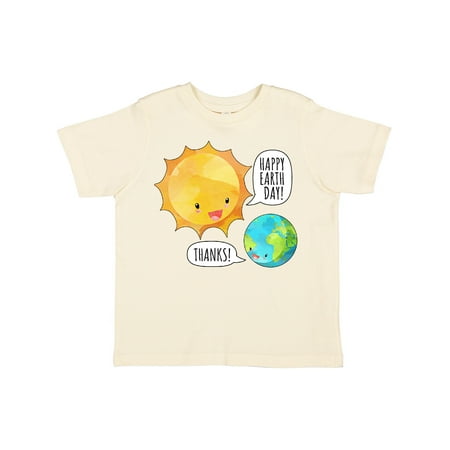 

Inktastic Happy Earth Day Earth and the Sun Gift Toddler Boy or Toddler Girl T-Shirt