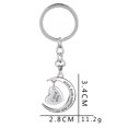 thumbnail image 3 of Coofit Key Chain Moon Love Heart Keyring Charm Key Ring Pendant for Valentine's Day, 3 of 7