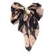 thumbnail image 1 of Lazo grande hecho a mano con pliegues, Clip de acero perla, Clip de resorte, Clip superior Floral pequeño dulce, 1 of 2