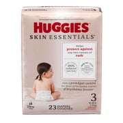 Huggies Skin Essentials Baby Diapers for Sensitive Skin, Size 3 (16-28 lbs), 23 Ct (Select for More)