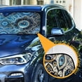 thumbnail image 3 of Gorgeous Eyeballs Car Windshield Sun Shade Foldable Car Front Window Visor Heat and UV Protection 53x23.5, 3 of 8