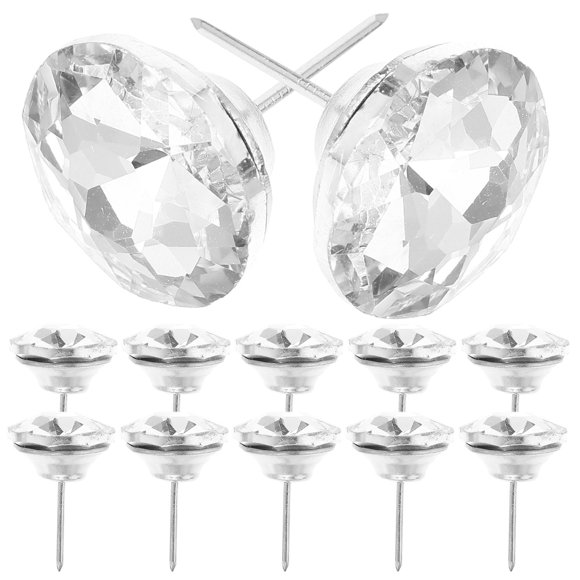 COSMOBETTY 20Ud Botones De Cristal Transparente Para Sofá Y Cabeceras Con Acabado Elegante Y Duradero