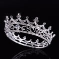 thumbnail image 3 of Fortune Rhinestone Hollow Princess Crown Headwear Pearl Crystal Hair Band, 3 of 8