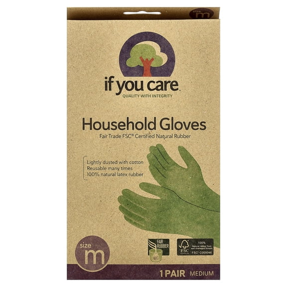 Is You Care Rubber Household Cleaning Gloves, Medium