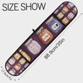 thumbnail image 3 of Yayeee Double Oven Mitt Kitchen Heat Resistant Baking 35" x7" Quilted Glove, Purple Jam, 3 of 6