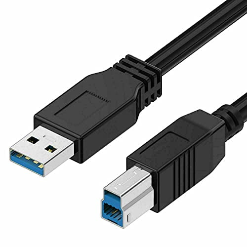 Cable de sincronización de datos SuperSpeed ​​USB 3.0 para PC/Mac para escáner de documentos dúplex a color Epson Workforce ES-400 y ES-500W