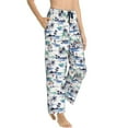 thumbnail image 2 of Xecao Hawaii Palms Women's Straight Lounge Pajama Pants: The Epitome of Relaxed Sleepwear, 2 of 9
