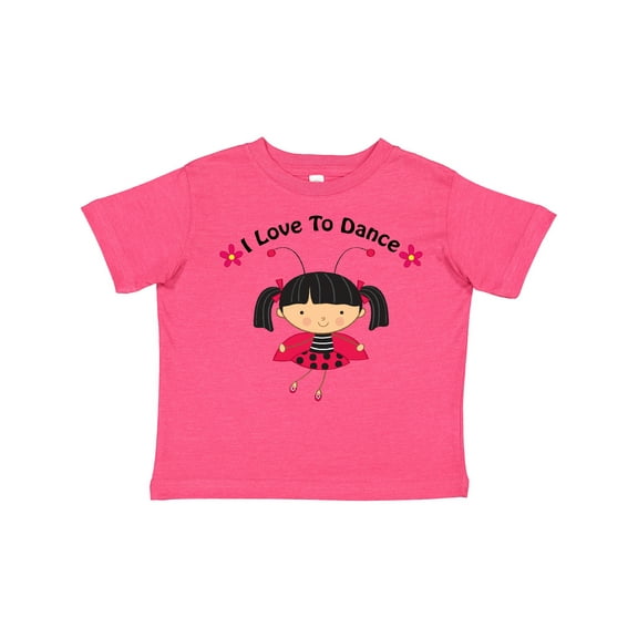 Inktastic I Love to Dance Ladybug Girls Toddler T-Shirt