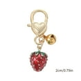 thumbnail image 5 of CIYISON Adorable Strawberry Keychain Colorful Fruit Phone Charm Lanyard Cute Wrist Strap, 5 of 8
