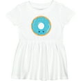 thumbnail image 3 of Inktastic Blue Donut Girls Baby Dress, 3 of 5