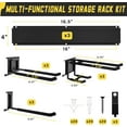 thumbnail image 4 of Garage Wall Organizer,15Pack Carries 675 lbs,Garden Tool Organizer 48in With Large Storage Space,Easy Assembly, Sturdy Design,for Efficient Organization | lbs, Easy Design,, 4 of 4