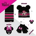 thumbnail image 5 of Disney Kids Winter Hat, Kids Gloves or Toddlers Mittens, Matching Scarf, Minnie Mouse Baby Beanie for Girl Ages 4-7, 5 of 5