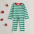 thumbnail image 3 of Conjuntos de Pijamas de Navidad para niños, ropa de dormir para bebés, niños y niñas, Pijamas de Navidad a rayas para niños pequeños, ropa de dormir de 0 a 6 años, nuevo, Otoño e Invierno, 3 of 4