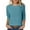 C-Green7, variant on DHFJKG 3/4 Sleeve T Shirt Women Casual Crewneck Solid Color Spring Summer Top Soft Comfort Stretch Fit Daily Wear Basic Tee