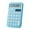 Blue, variant on Colorful Desktop Calculator 12 Digit Basic Calculator With Tilt Stand (6 Colors) Power /Battery For School & Home Mini Office Calculator