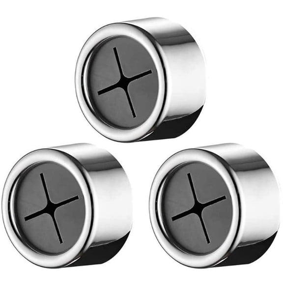 3-Pack Push-In Tea Towel Holders, Self-Adhesive Silver Cloth Clips for Kitchen and Bathroom, No-Punch