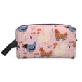 thumbnail image 2 of Uemuo Funny Chicken Pattern Portable Toiletry Bags with Handle, Waterproof travel Make up Bags for Women, Large Capacity Travel Cosmetic Bags, 2 of 9